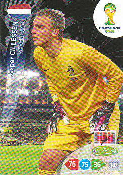 Jasper Cillessen Netherlands Panini 2014 World Cup #251